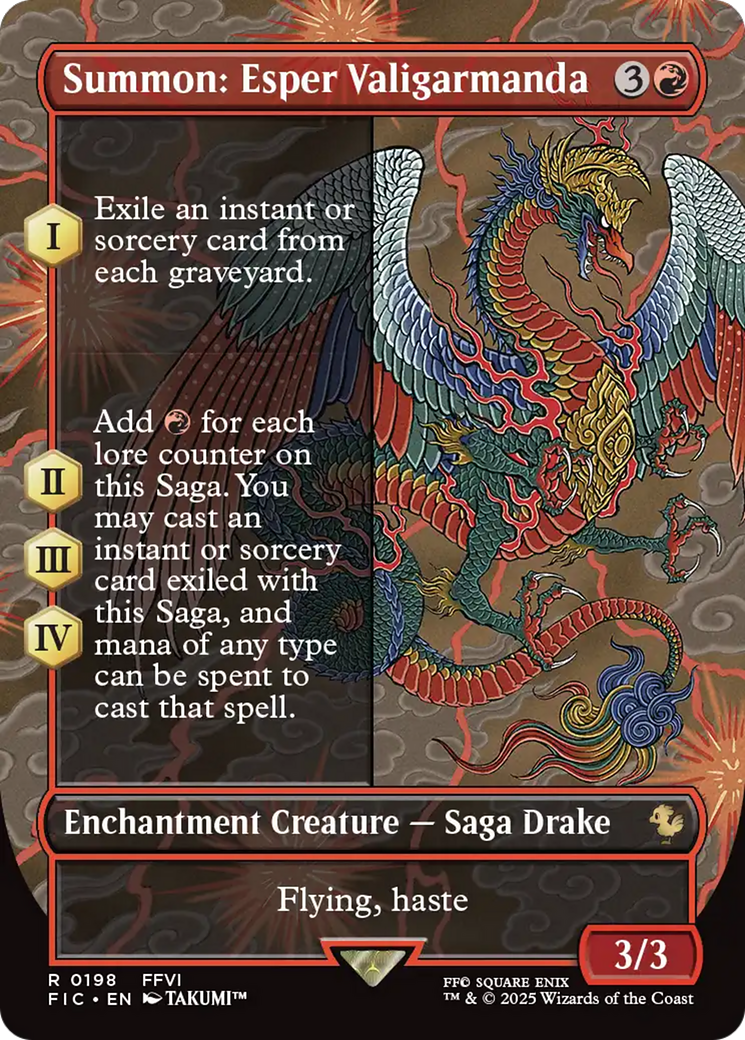 Summon: Esper Valigarmanda (Borderless) [FINAL FANTASY Commander] [Foil]