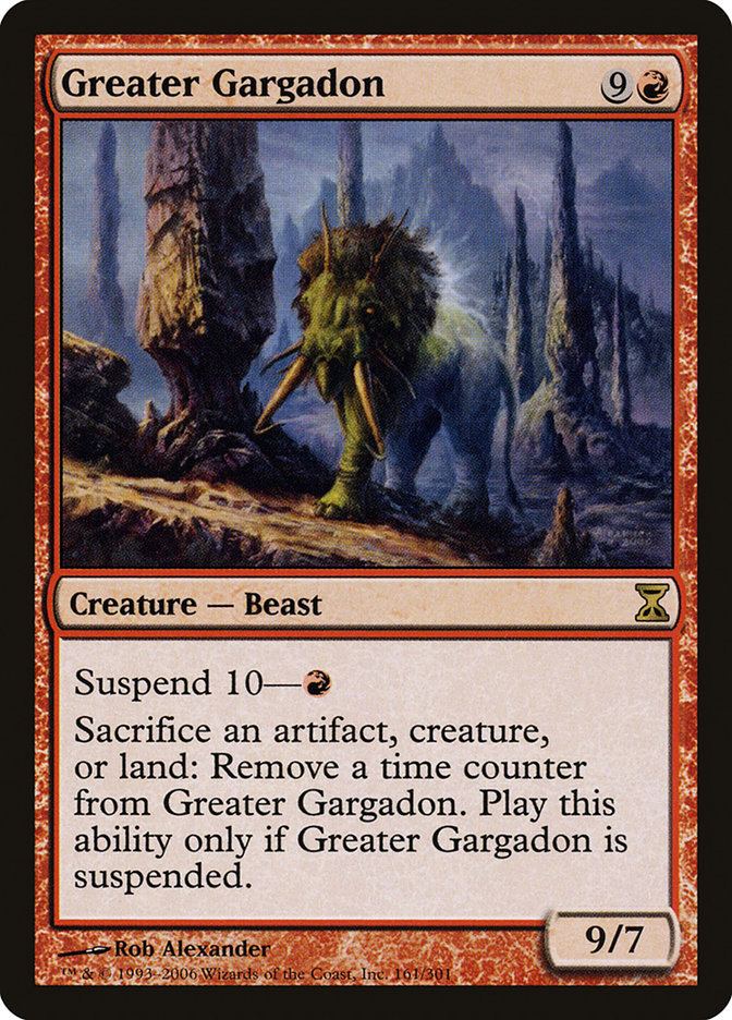Greater Gargadon [Time Spiral] [Foil]