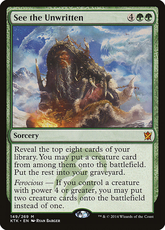 See the Unwritten [Khans of Tarkir] [Foil]