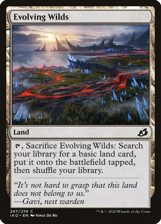 Evolving Wilds [Ikoria: Lair of Behemoths] [Foil]