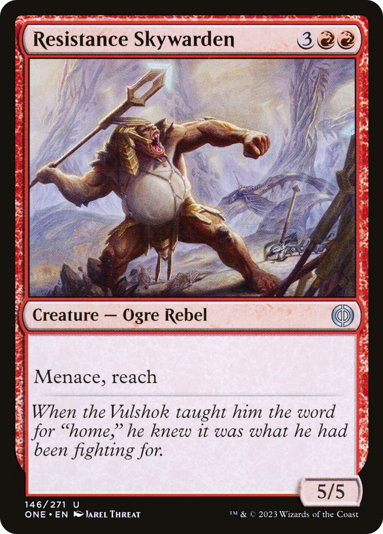 Resistance Skywarden [Phyrexia: All Will Be One] [Foil]