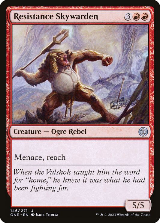 Resistance Skywarden [Phyrexia: All Will Be One] [Foil]