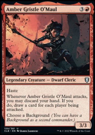 Amber Gristle O'Maul [Commander Legends: Battle for Baldur's Gate] [Foil]