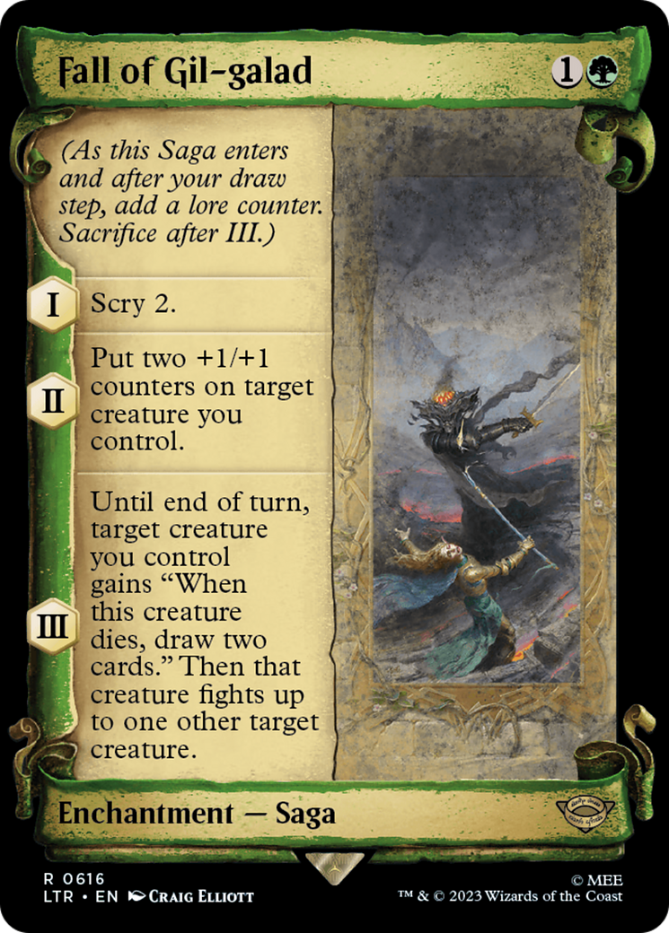 Fall of Gil-galad [The Lord of the Rings: Tales of Middle-Earth Showcase Scrolls] [Foil]