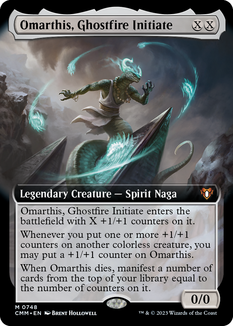 Omarthis, Ghostfire Initiate (Extended Art) [Commander Masters] [Foil]