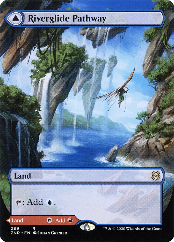 Riverglide Pathway // Lavaglide Pathway (Borderless Alternate Art) [Zendikar Rising] [Foil]