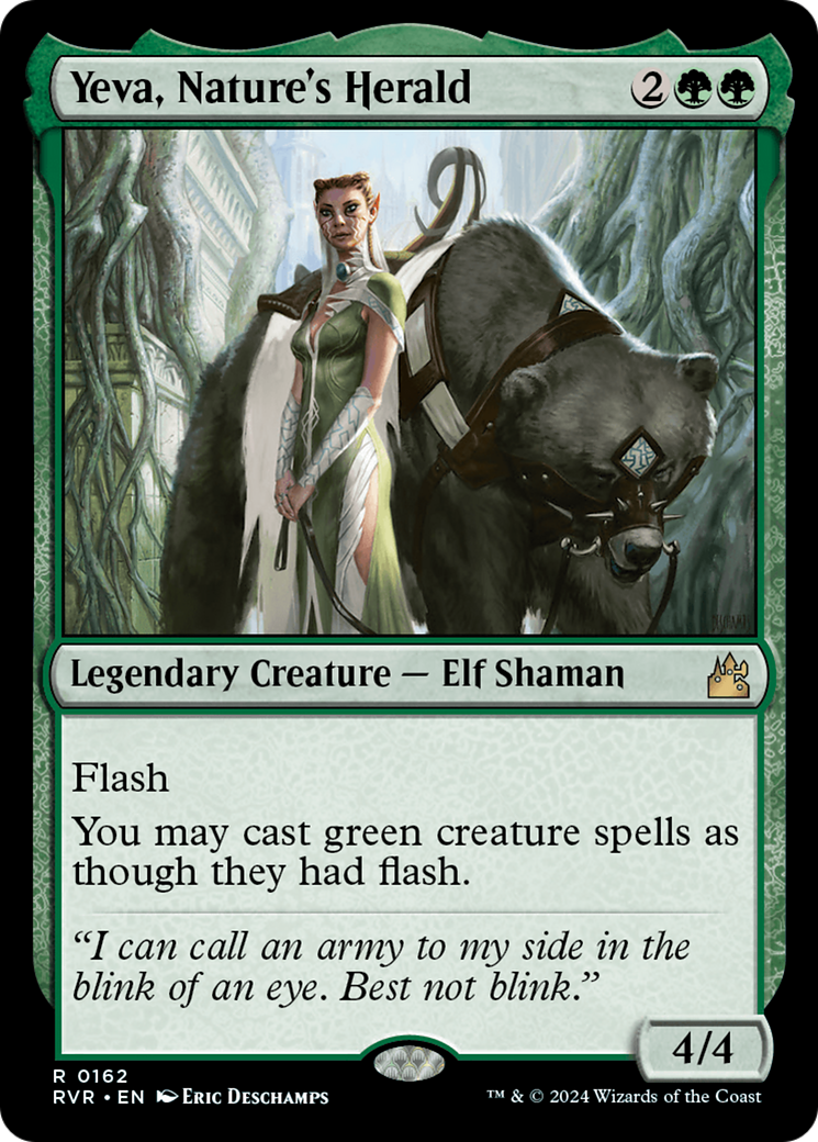 Yeva, Nature's Herald [Ravnica Remastered] [Foil]