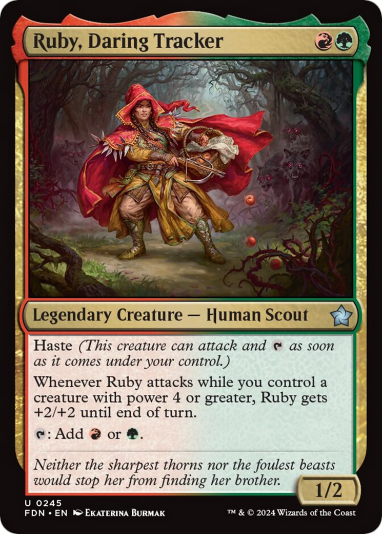 Ruby, Daring Tracker [Foundations] [Foil]