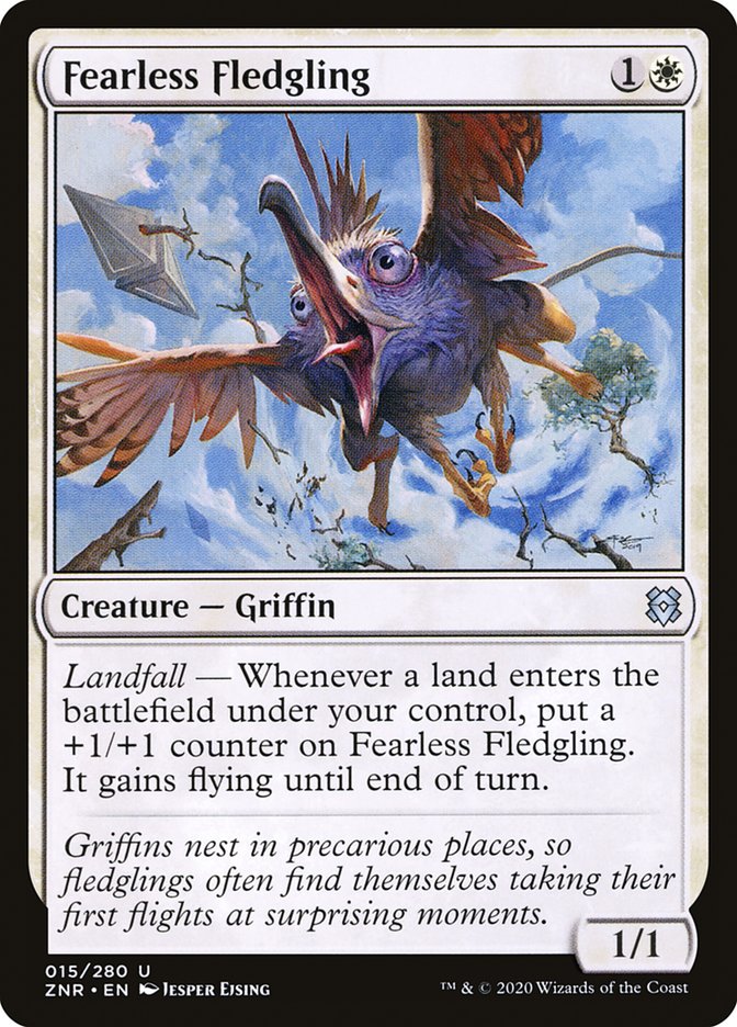 Fearless Fledgling [Zendikar Rising] [Foil]