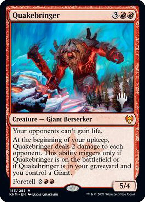 Quakebringer (Promo Pack) [Kaldheim Promos] [Foil]