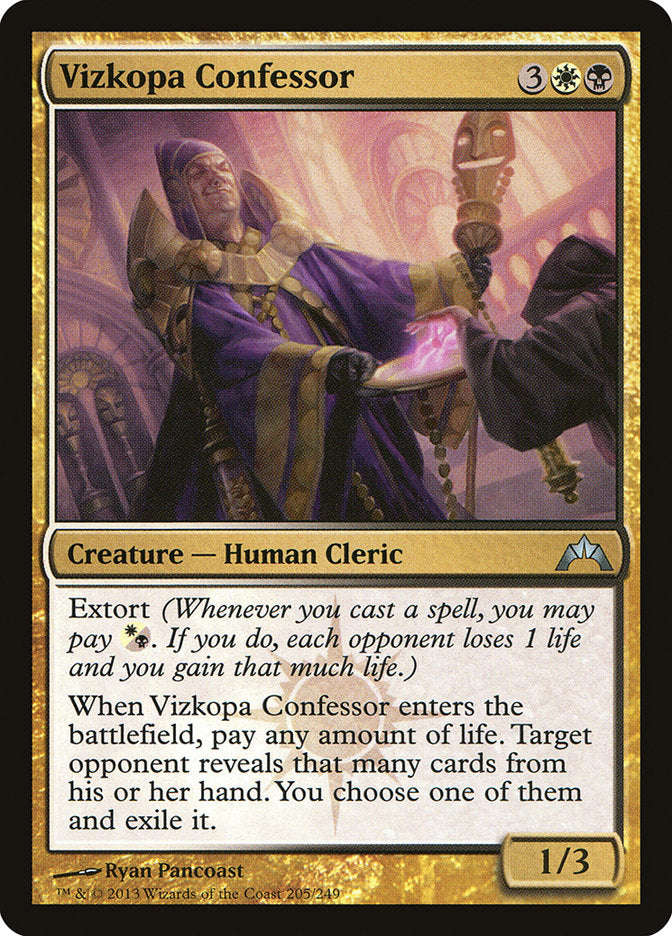 Vizkopa Confessor [Gatecrash] [Foil]