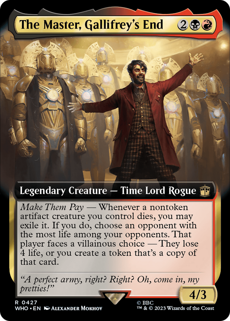 The Master, Gallifrey's End (Extended Art) [Doctor Who] [Foil]