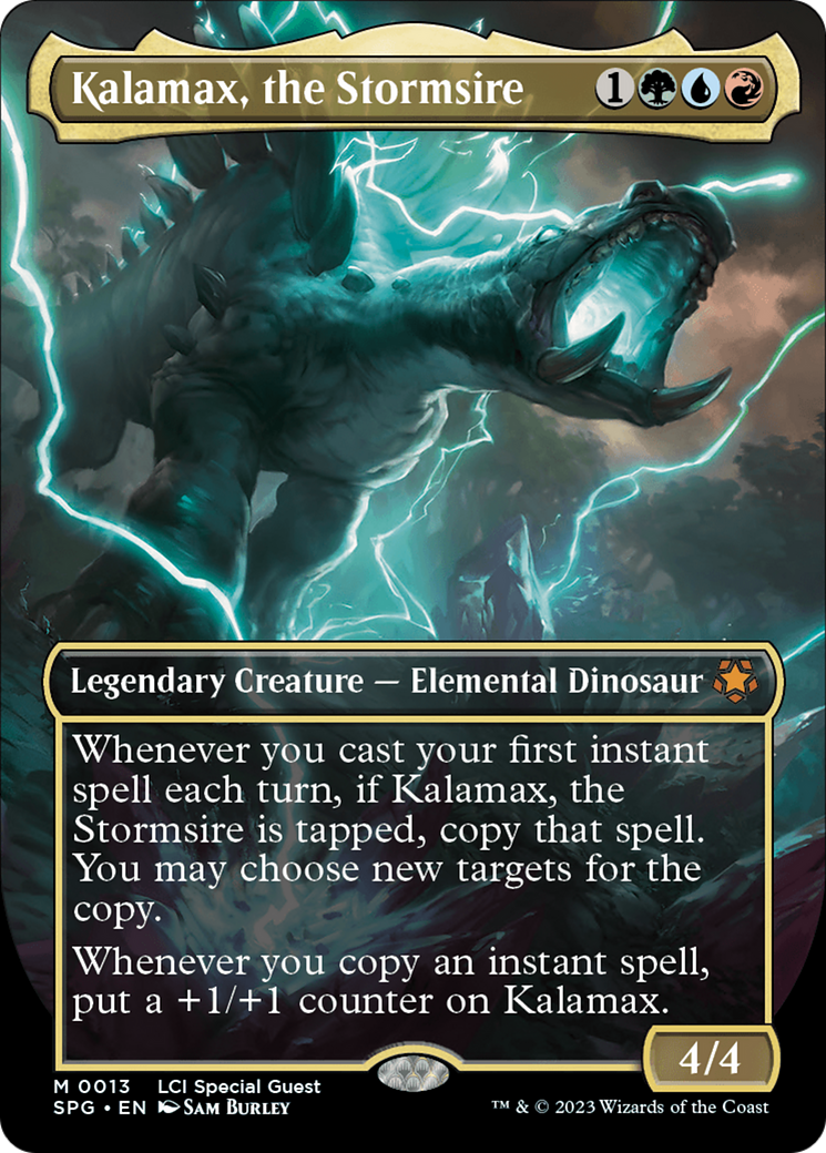 Kalamax, the Stormsire (Borderless) [The Lost Caverns of Ixalan Special Guests] [Foil]