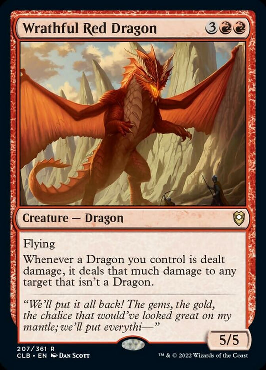 Wrathful Red Dragon [Commander Legends: Battle for Baldur's Gate] [Foil]
