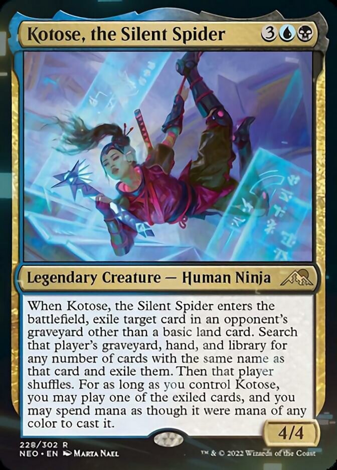 Kotose, the Silent Spider [Kamigawa: Neon Dynasty] [Foil]