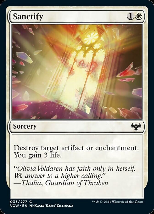 Sanctify [Innistrad: Crimson Vow] [Foil]
