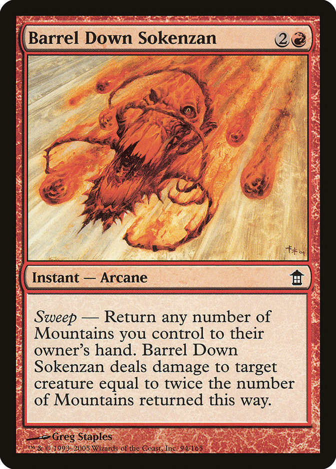 Barrel Down Sokenzan [Saviors of Kamigawa] [Foil]