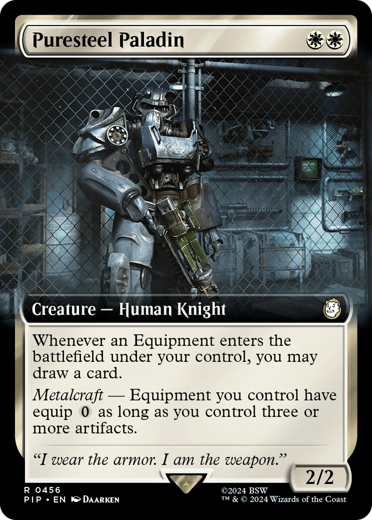Puresteel Paladin (Extended Art) [Fallout] [Foil]