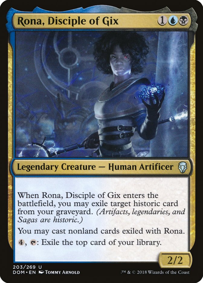 Rona, Disciple of Gix [Dominaria] [Foil]