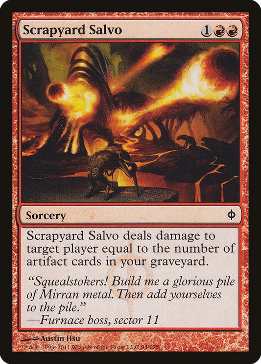 Scrapyard Salvo [New Phyrexia] [Foil]