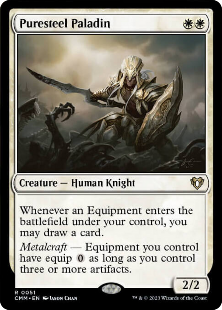 Puresteel Paladin [Commander Masters] [Foil]
