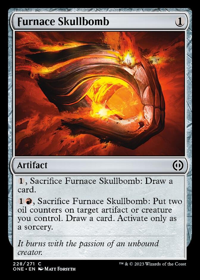Furnace Skullbomb [Phyrexia: All Will Be One] [Foil]