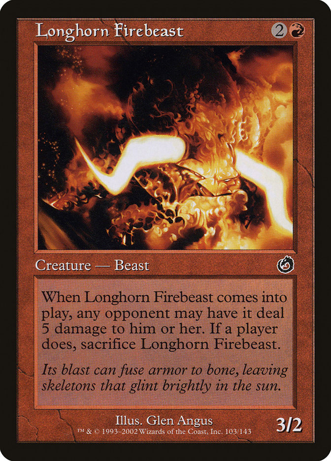 Longhorn Firebeast [Torment] [Foil]