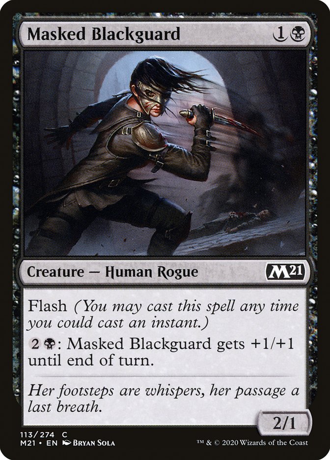 Masked Blackguard [Core Set 2021] [Foil]