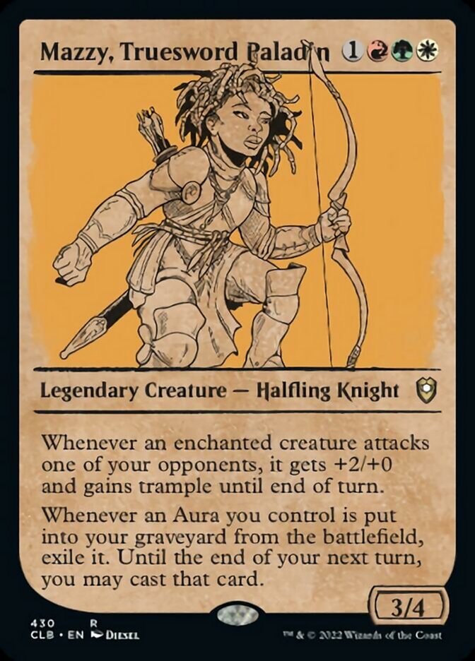 Mazzy, Truesword Paladin (Showcase) [Commander Legends: Battle for Baldur's Gate] [Foil]