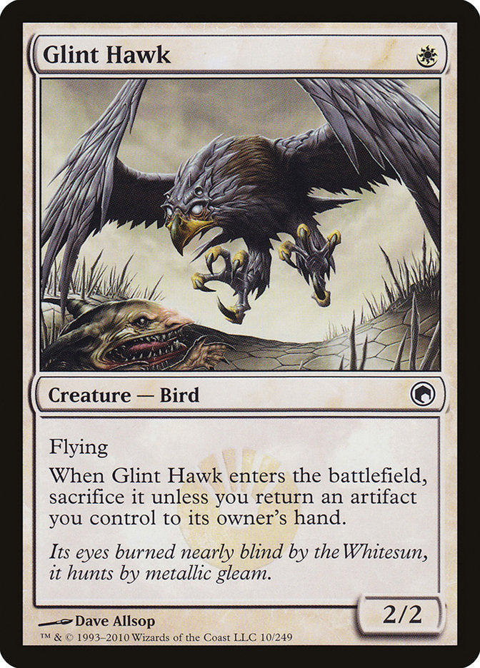 Glint Hawk [Scars of Mirrodin] [Foil]