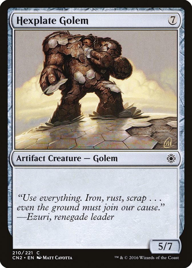 Hexplate Golem [Conspiracy: Take the Crown] [Foil]
