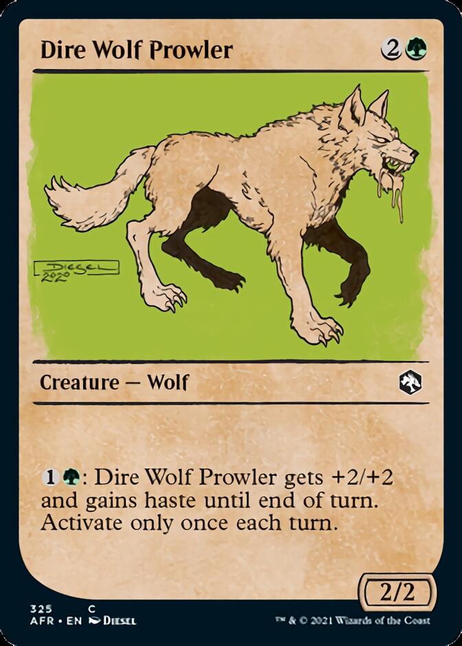 Dire Wolf Prowler (Showcase) [Dungeons & Dragons: Adventures in the Forgotten Realms] [Foil]