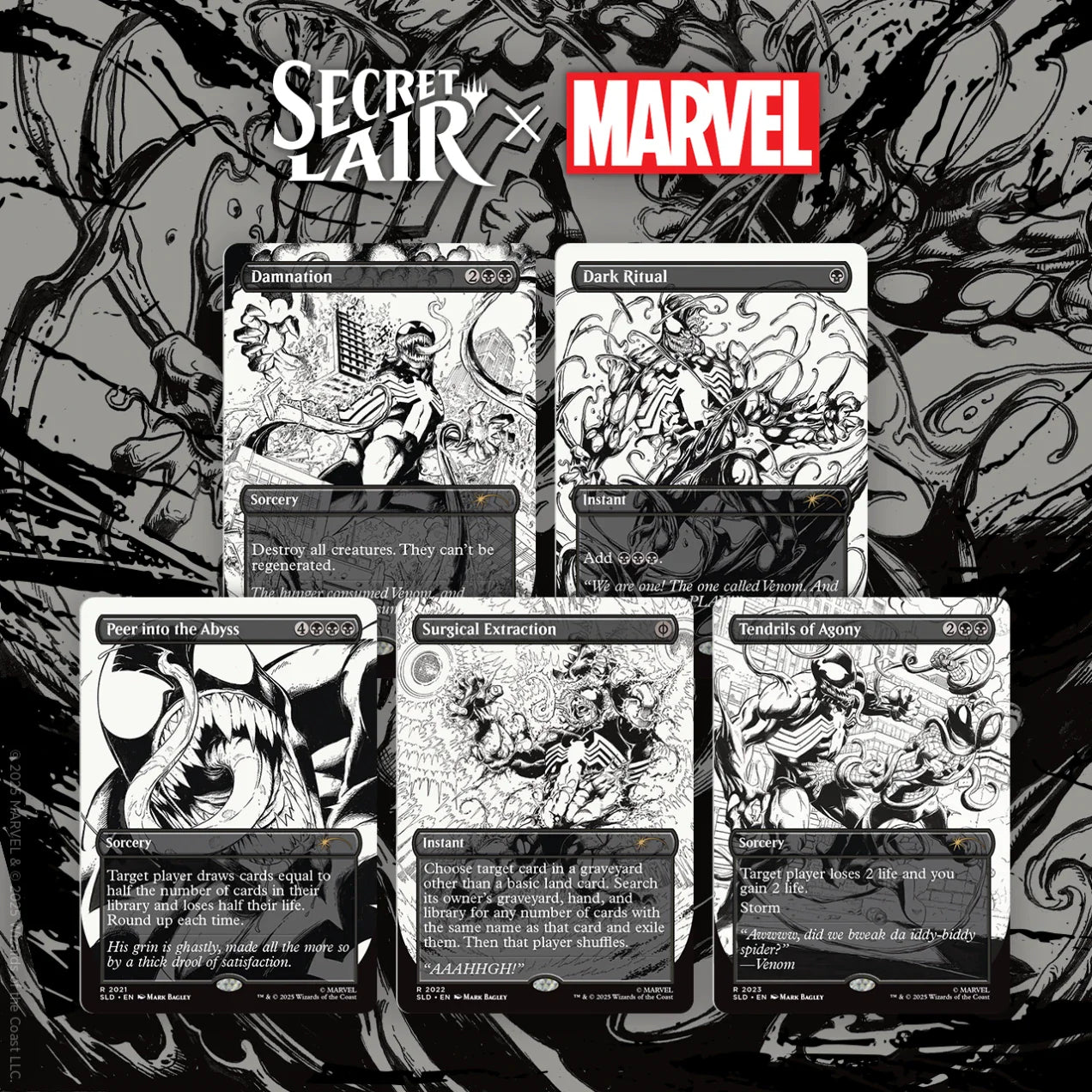 Secret Lair x Marvel's Spider-Man: Venom Unleashed (Inks) Non- Foil