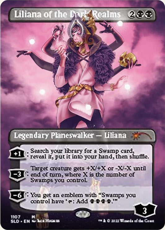 Liliana of the Dark Realms (Borderless) [Secret Lair Drop Series] [Foil]