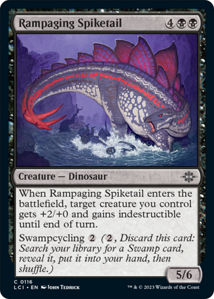Rampaging Spiketail [The Lost Caverns of Ixalan] [Foil]