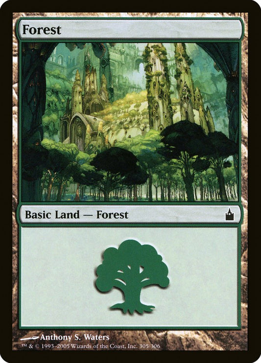 Forest (305) [Ravnica: City of Guilds] [Foil]