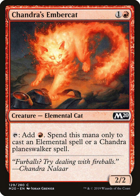 Chandra's Embercat [Core Set 2020] [Foil]