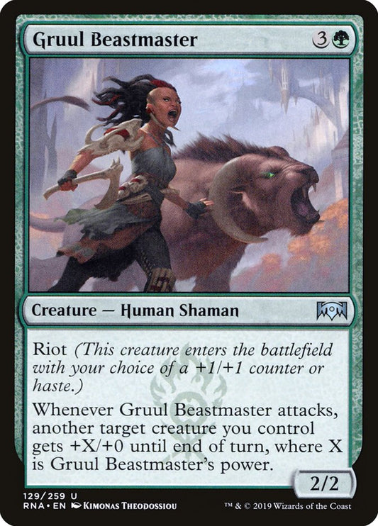 Gruul Beastmaster [Ravnica Allegiance] [Foil]