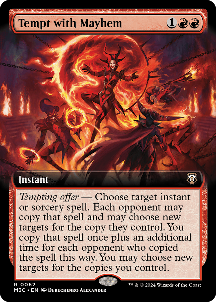 Tempt with Mayhem (Extended Art) [Modern Horizons 3 Commander] [Foil]