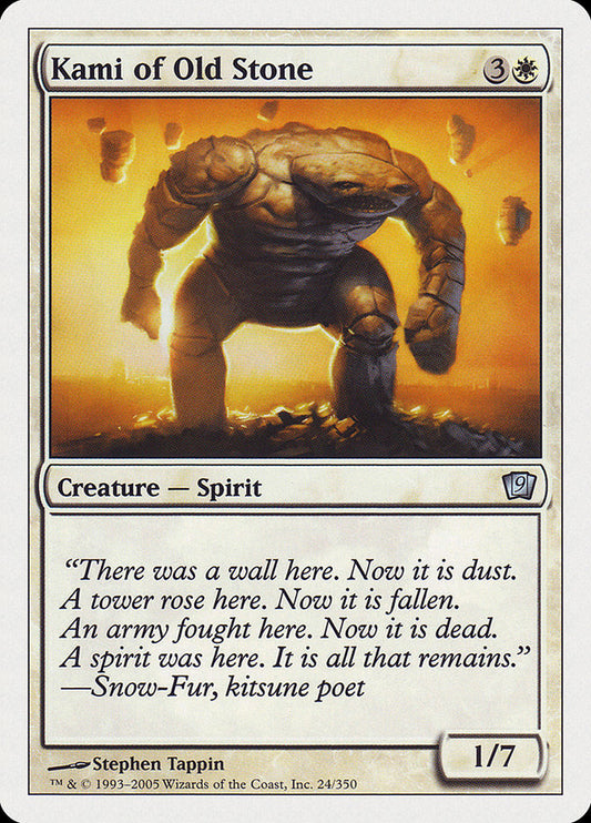 Kami of Old Stone [Ninth Edition] [Foil]
