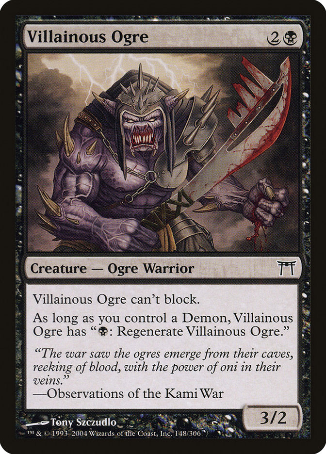 Villainous Ogre [Champions of Kamigawa] [Foil]