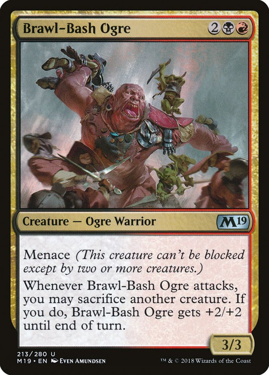 Brawl-Bash Ogre [Core Set 2019] [Foil]
