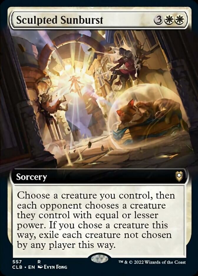 Sculpted Sunburst (Extended Art) [Commander Legends: Battle for Baldur's Gate] [Foil]