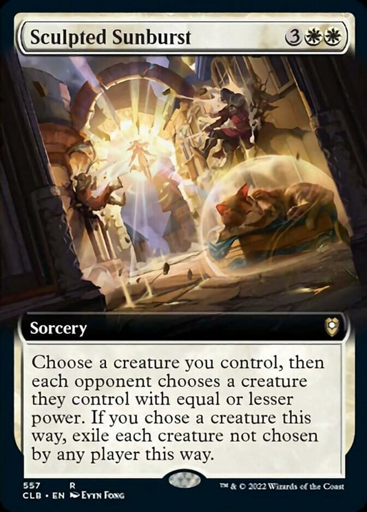 Sculpted Sunburst (Extended Art) [Commander Legends: Battle for Baldur's Gate] [Foil]