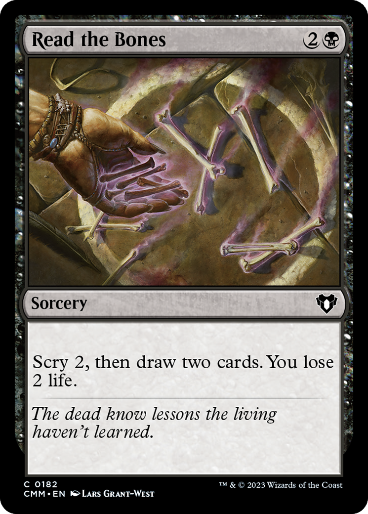 Read the Bones [Commander Masters] [Foil]