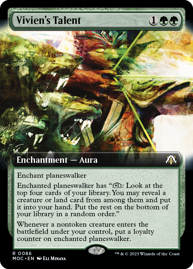Vivien's Talent (Extended Art) [March of the Machine Commander] [Foil]