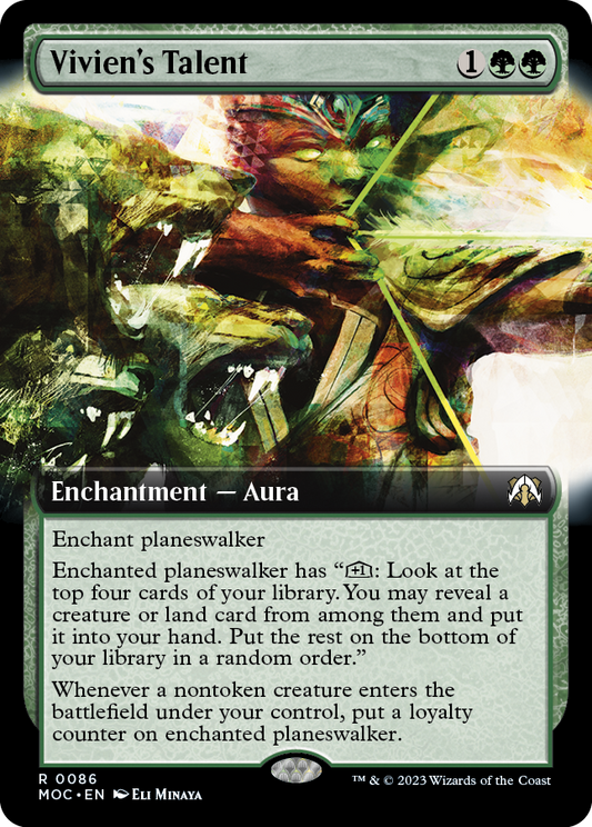 Vivien's Talent (Extended Art) [March of the Machine Commander] [Foil]