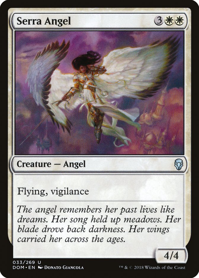Serra Angel [Dominaria] [Foil]