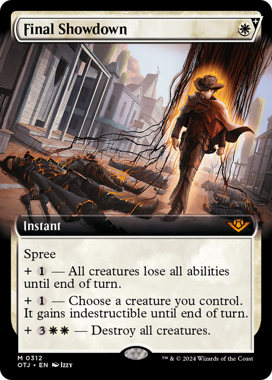 Final Showdown (Extended Art) [Outlaws of Thunder Junction] [Foil]