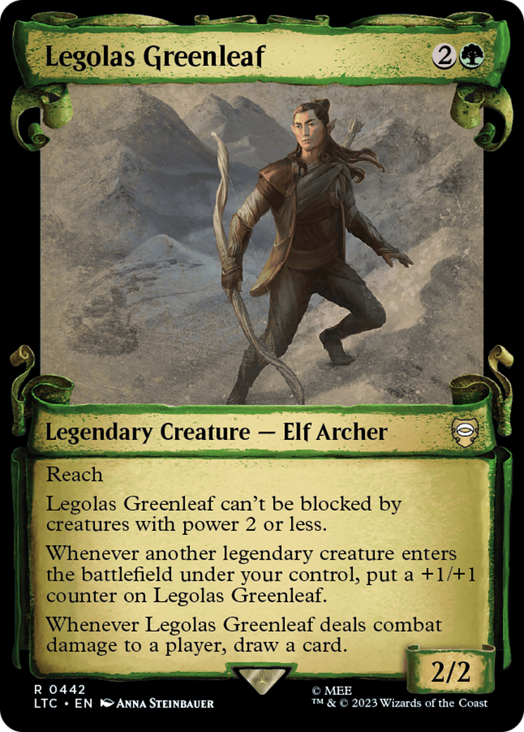 Legolas Greenleaf [The Lord of the Rings: Tales of Middle-Earth Commander Showcase Scrolls] [Foil]